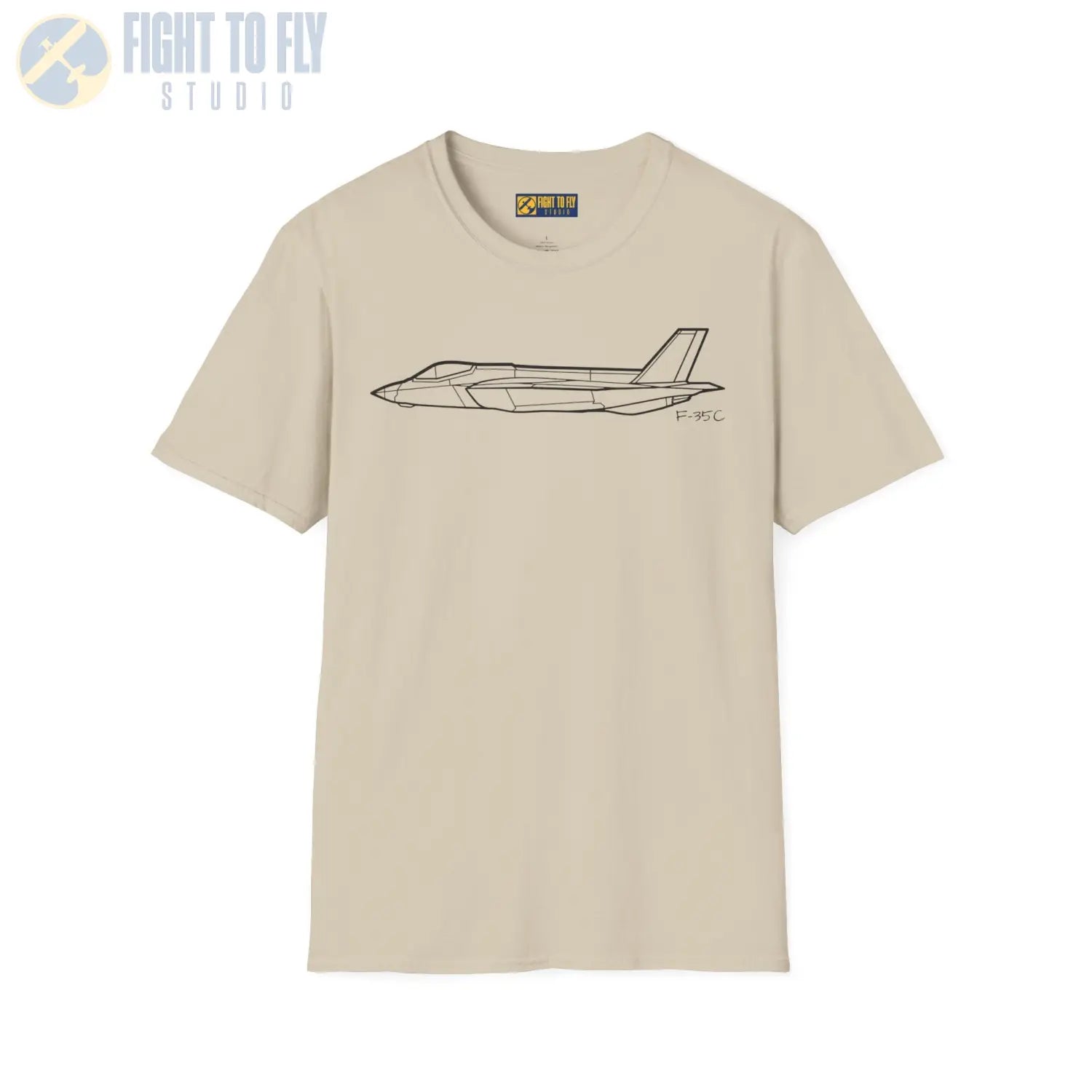 F 35C Lightning II Side View T Shirt Pilot gifts WWII warbird t shirt