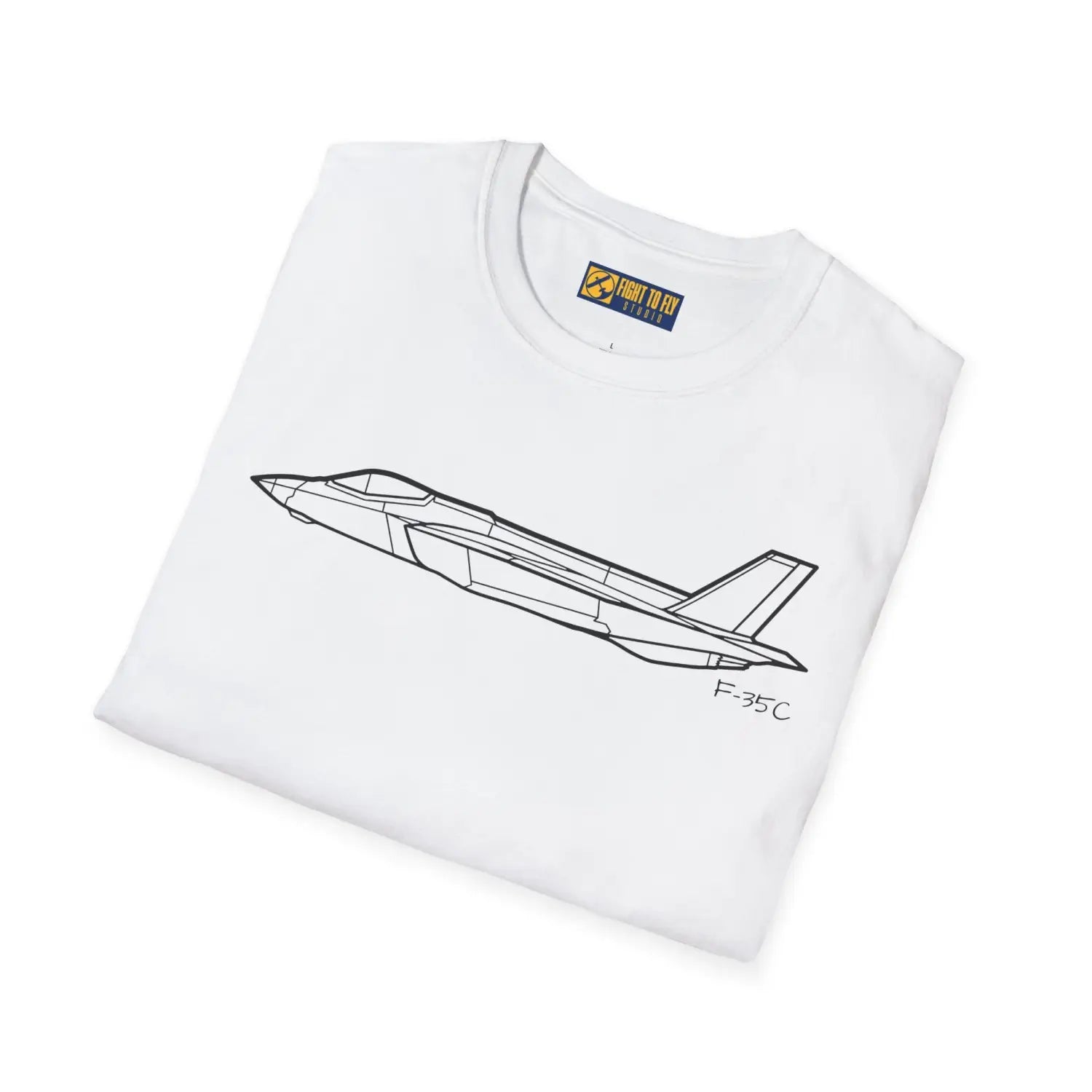 F 35C Lightning II Side View T Shirt Pilot gifts WWII warbird t shirt