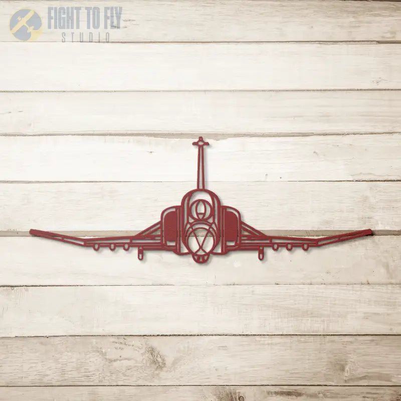 F-4 Front Die Cut Metal Wall Art - Sign - Pilot gifts - WWII warbird t-shirt