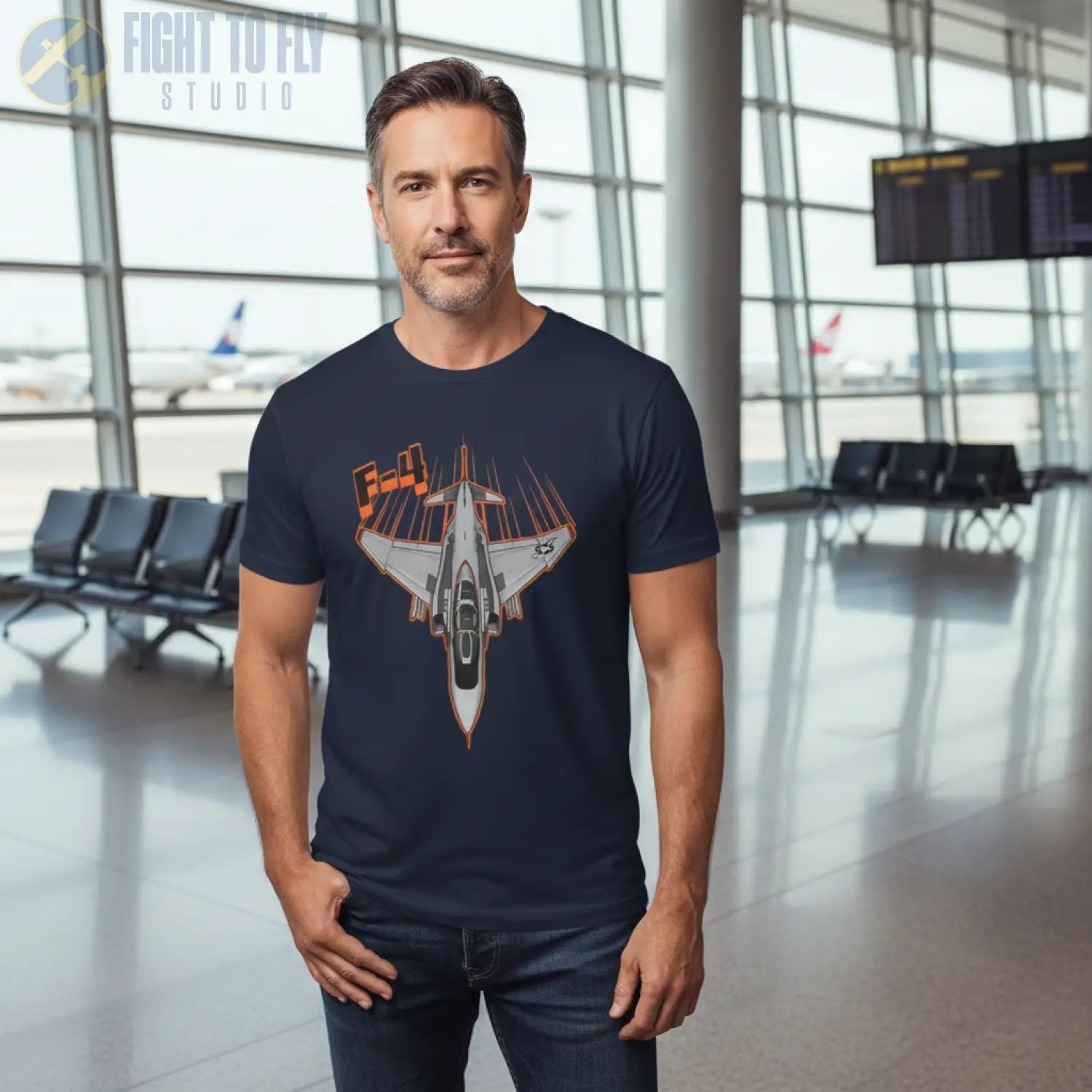 F-4 Phantom Comic Style T-Shirt - Pilot gifts - WWII warbird t-shirt