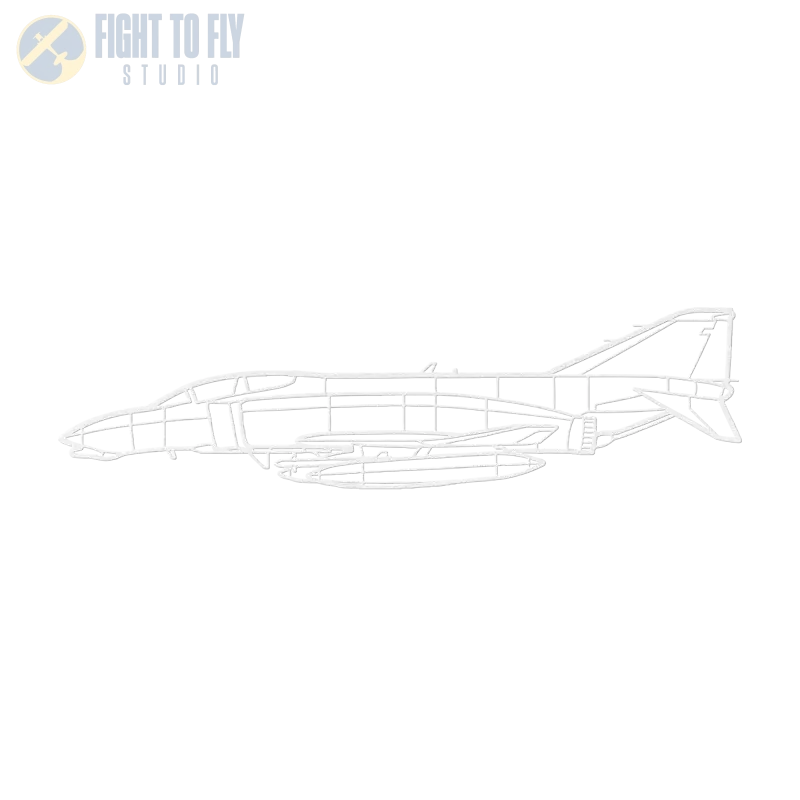 F-4 Side Navy Die Cut Metal Wall Art - Sign - Pilot gifts - WWII warbird t-shirt