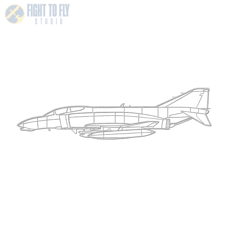 F-4 Side Navy Die Cut Metal Wall Art - Sign - Pilot gifts - WWII warbird t-shirt