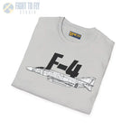 F-4 Phantom Side Profile T-Shirt - Pilot gifts - WWII warbird t-shirt