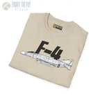 F-4 Phantom Side Profile T-Shirt - Pilot gifts - WWII warbird t-shirt