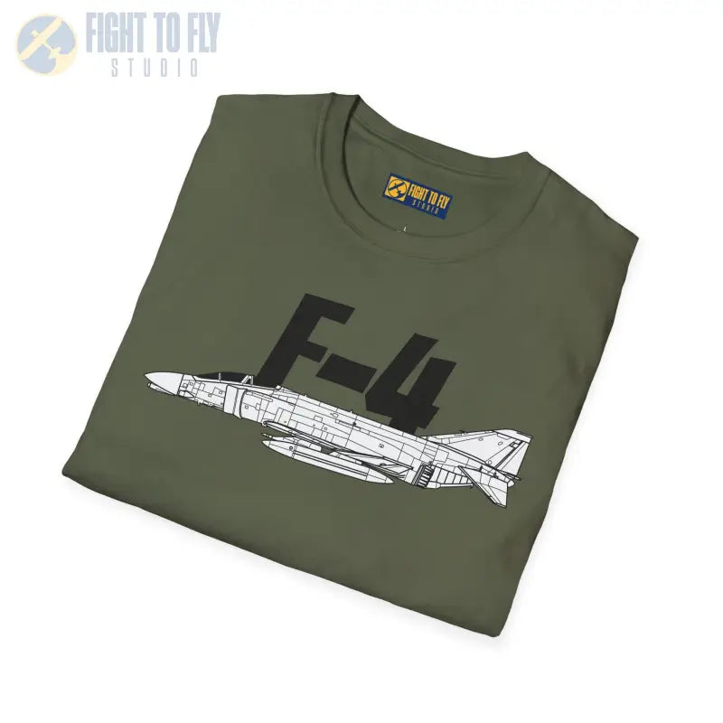 F-4 Side Profile T-Shirt – Twin-Engine Supersonic Jet Tee - Pilot gifts - WWII warbird t-shirt