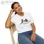 F-4 Phantom Side Profile T-Shirt - Pilot gifts - WWII warbird t-shirt