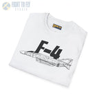 F-4 Phantom Side Profile T-Shirt - Pilot gifts - WWII warbird t-shirt