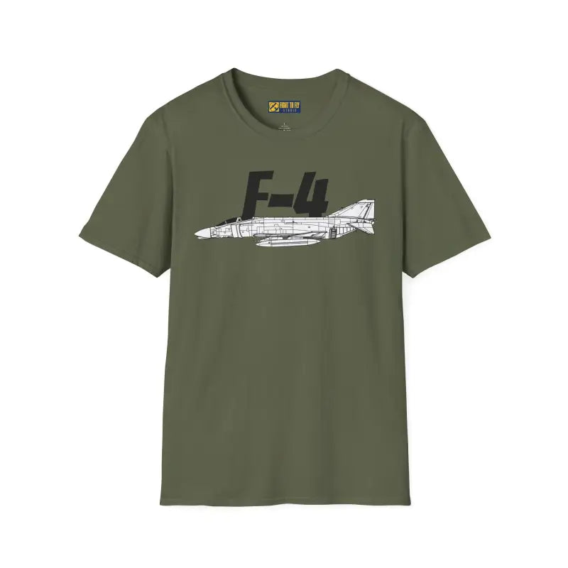 F-4 Side Profile T-Shirt – Twin-Engine Supersonic Jet Tee - Pilot gifts - WWII warbird t-shirt