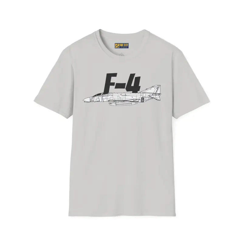 F-4 Side Profile T-Shirt – Twin-Engine Supersonic Jet Tee - Pilot gifts - WWII warbird t-shirt