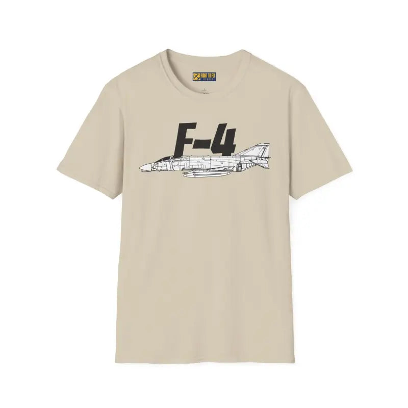 F-4 Side Profile T-Shirt – Twin-Engine Supersonic Jet Tee - Pilot gifts - WWII warbird t-shirt