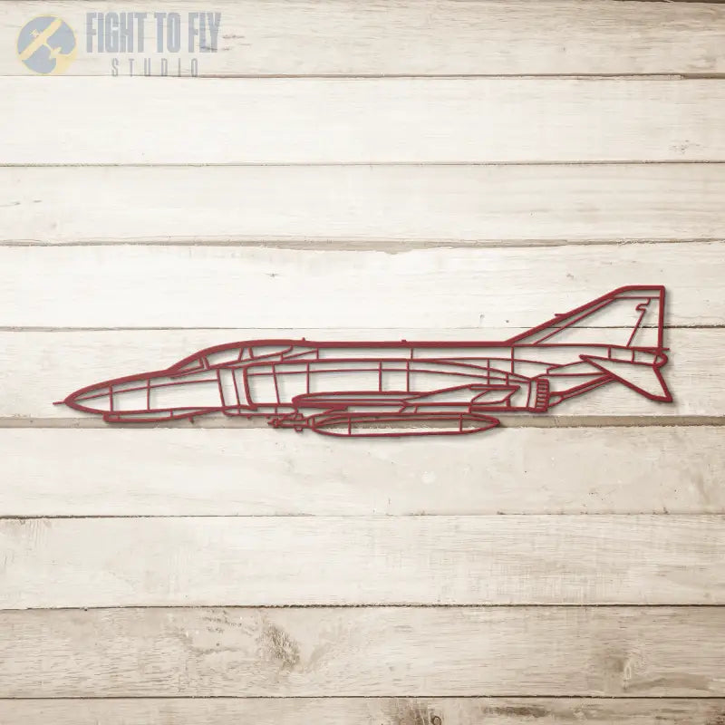 F-4J Air Force Die Cut Metal Wall Art - Sign - Pilot gifts - WWII warbird t-shirt