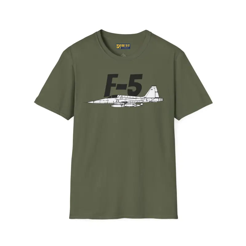 F-5 Tiger II Side Profile T-Shirt - Pilot gifts - WWII warbird t-shirt
