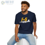 F-5 Tiger II Side Profile T-Shirt - Pilot gifts - WWII warbird t-shirt