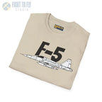 F-5 Tiger II Side Profile T-Shirt - Pilot gifts - WWII warbird t-shirt