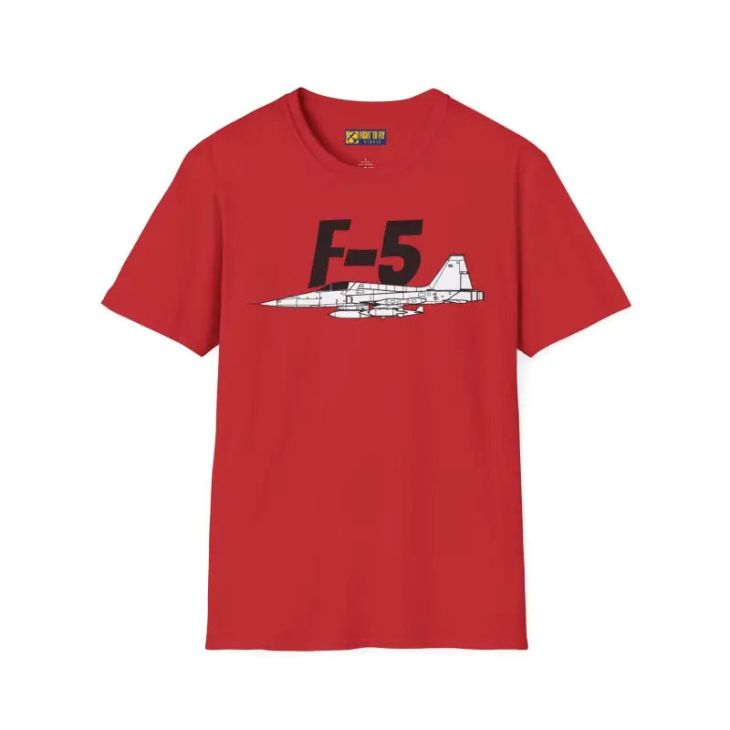 F-5 Side Profile T-Shirt – Light Jet Fighter Tee - Pilot gifts - WWII warbird t-shirt