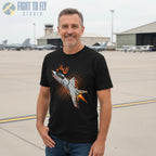 F-8 Crusader Comic Style T-Shirt - Pilot gifts - WWII warbird t-shirt