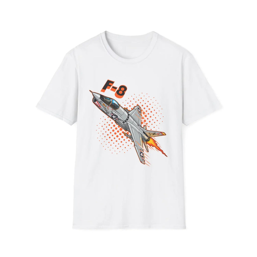 F-8 Crusader Comic Style T-Shirt - Pilot gifts - WWII warbird t-shirt