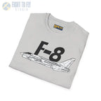 F-8 Crusader Side Profile T-Shirt - Pilot gifts - WWII warbird t-shirt
