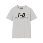 F-8 Crusader Side Profile T-Shirt - Pilot gifts - WWII warbird t-shirt