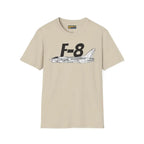 F-8 Crusader Side Profile T-Shirt - Pilot gifts - WWII warbird t-shirt