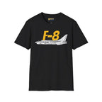 F-8 Crusader Side Profile T-Shirt - Pilot gifts - WWII warbird t-shirt