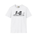 F-8 Crusader Side Profile T-Shirt - Pilot gifts - WWII warbird t-shirt