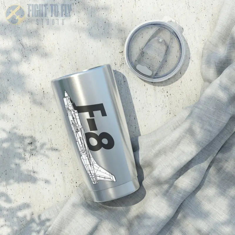F-8 Tumbler – Supersonic Navy Fighter Profile Design - Mug - Pilot gifts - WWII warbird t-shirt