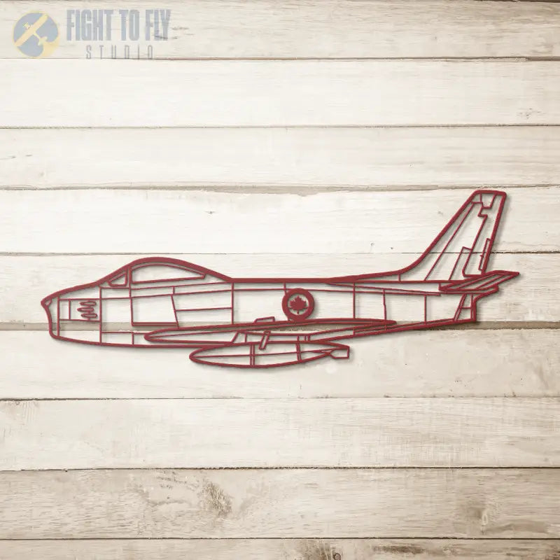 F-86 Canada Die Cast Metal Wall Art - Sign - Pilot gifts - WWII warbird t-shirt