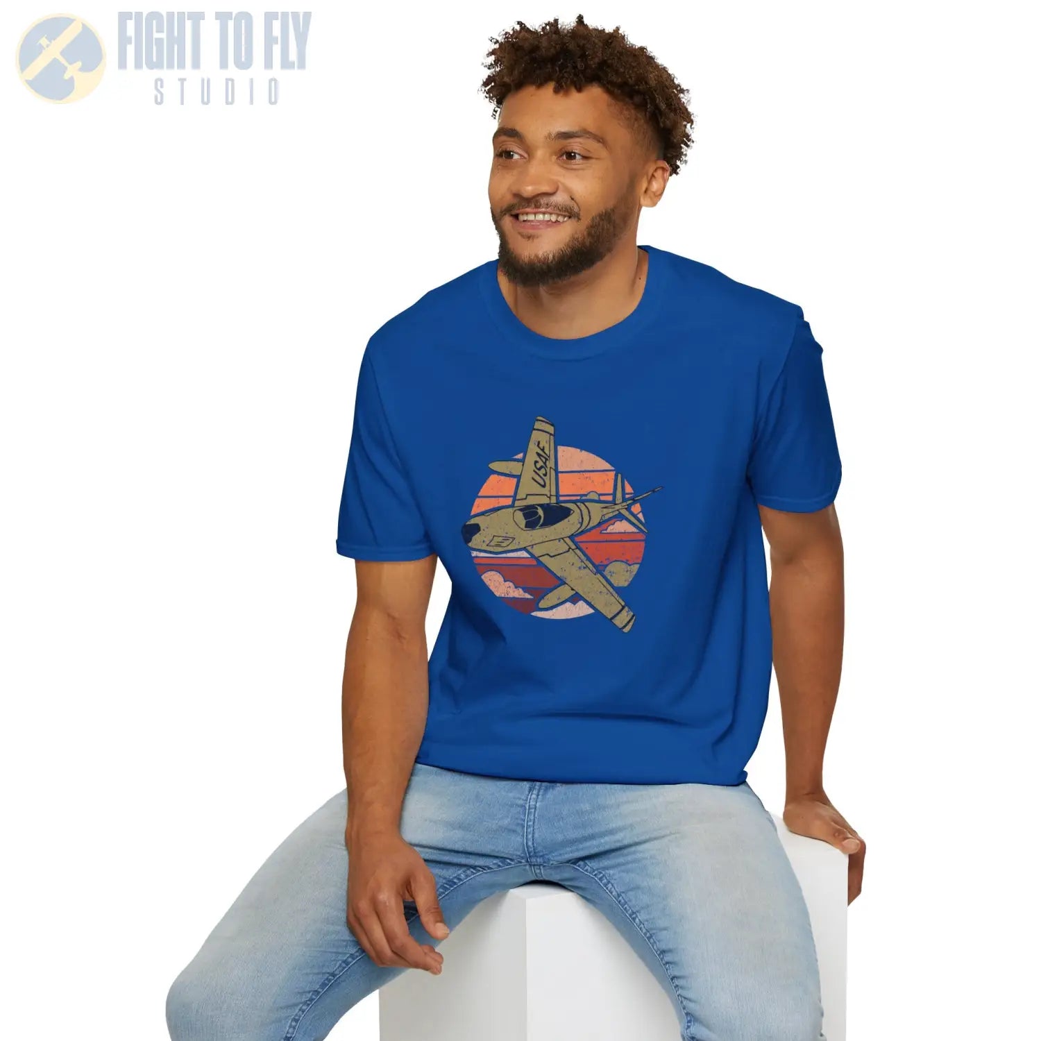 F-86 Sabre Retro T-Shirt - Pilot gifts - WWII warbird t-shirt