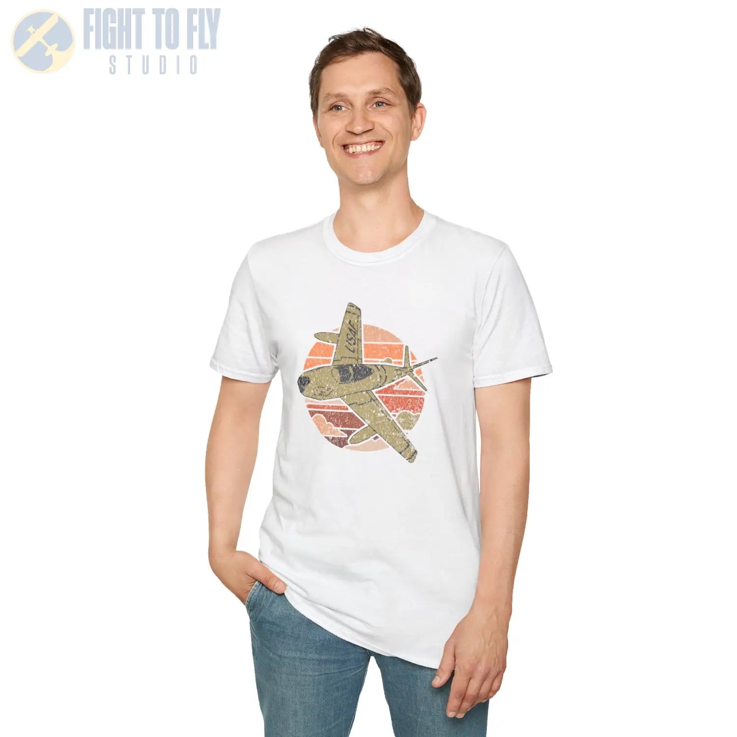 F-86 Sabre Retro T-Shirt - Pilot gifts - WWII warbird t-shirt