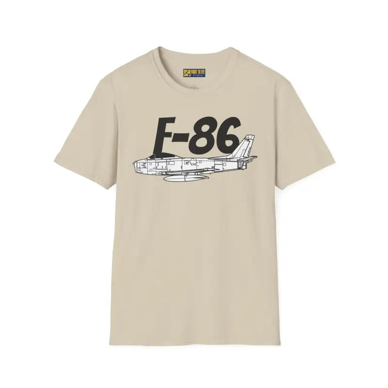 F-86 Sabre Side Profile T-Shirt - Pilot gifts - WWII warbird t-shirt