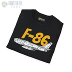 F-86 Sabre Side Profile T-Shirt - Pilot gifts - WWII warbird t-shirt
