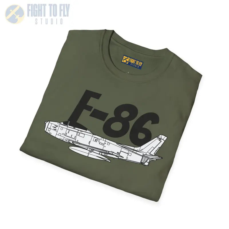F-86 Side Profile T-Shirt – Korean War Jet Fighter Tee - Pilot gifts - WWII warbird t-shirt