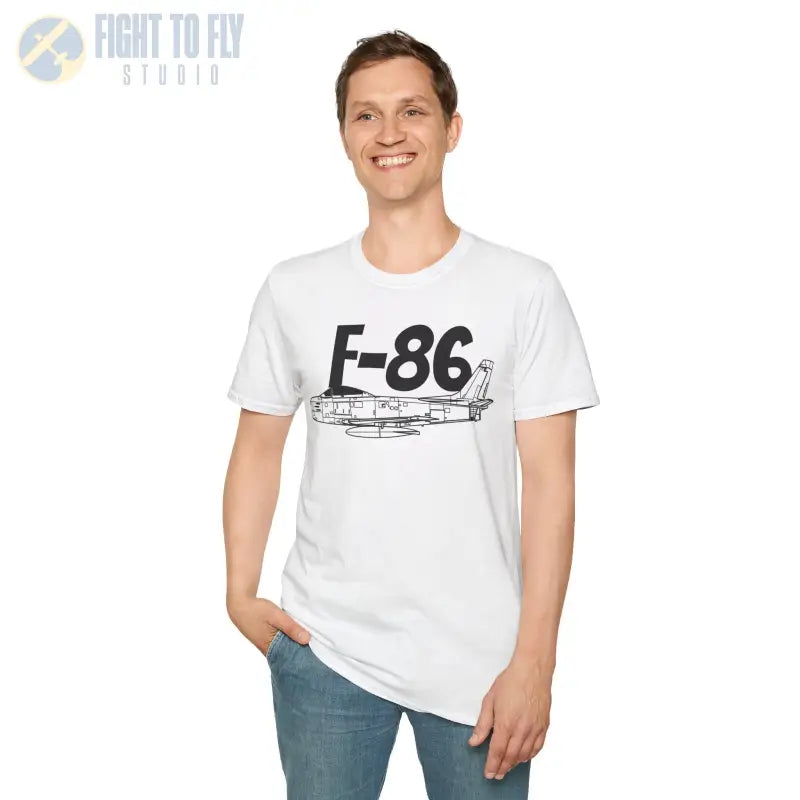 F-86 Side Profile T-Shirt – Korean War Jet Fighter Tee - Pilot gifts - WWII warbird t-shirt
