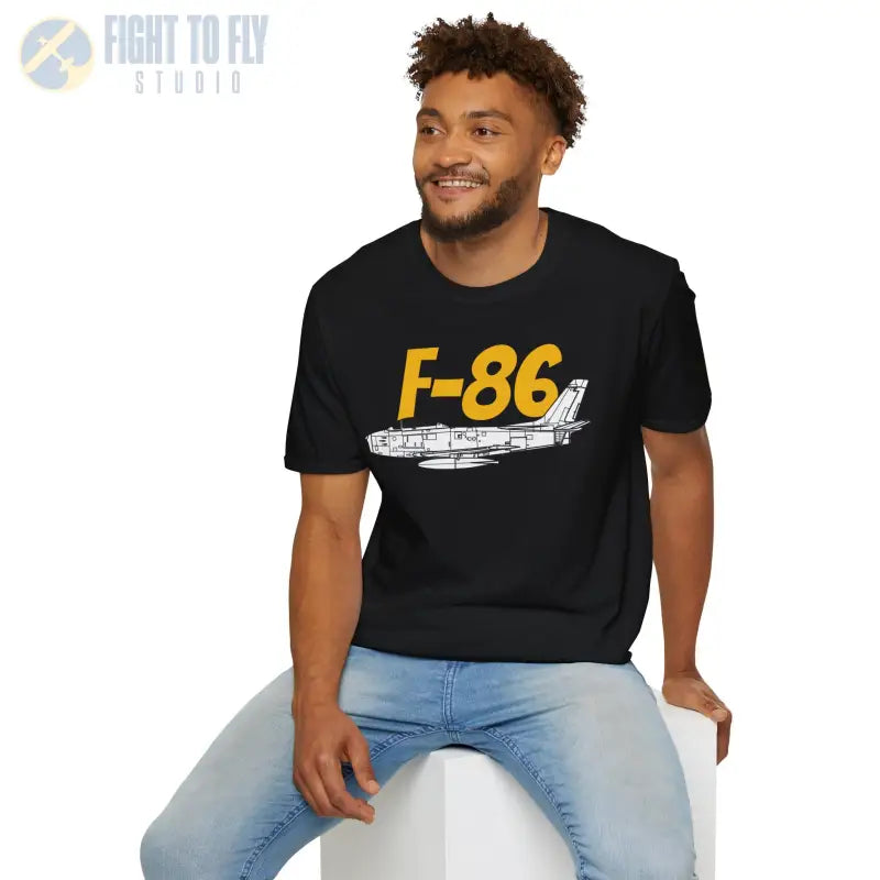 F-86 Side Profile T-Shirt – Korean War Jet Fighter Tee - Pilot gifts - WWII warbird t-shirt