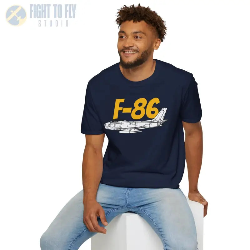 F-86 Side Profile T-Shirt – Korean War Jet Fighter Tee - Pilot gifts - WWII warbird t-shirt
