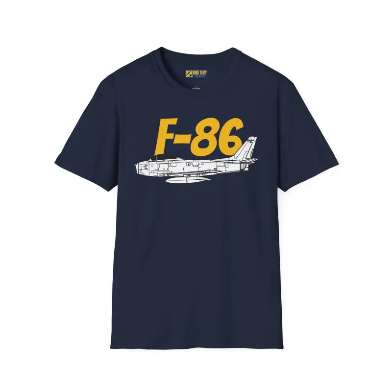 F-86 Side Profile T-Shirt – Korean War Jet Fighter Tee - Pilot gifts - WWII warbird t-shirt