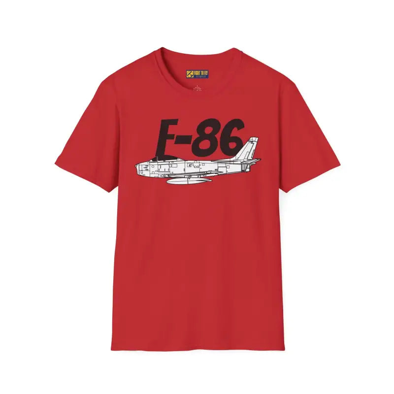 F-86 Sabre Side Profile T-Shirt - Pilot gifts - WWII warbird t-shirt