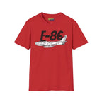F-86 Sabre Side Profile T-Shirt - Pilot gifts - WWII warbird t-shirt