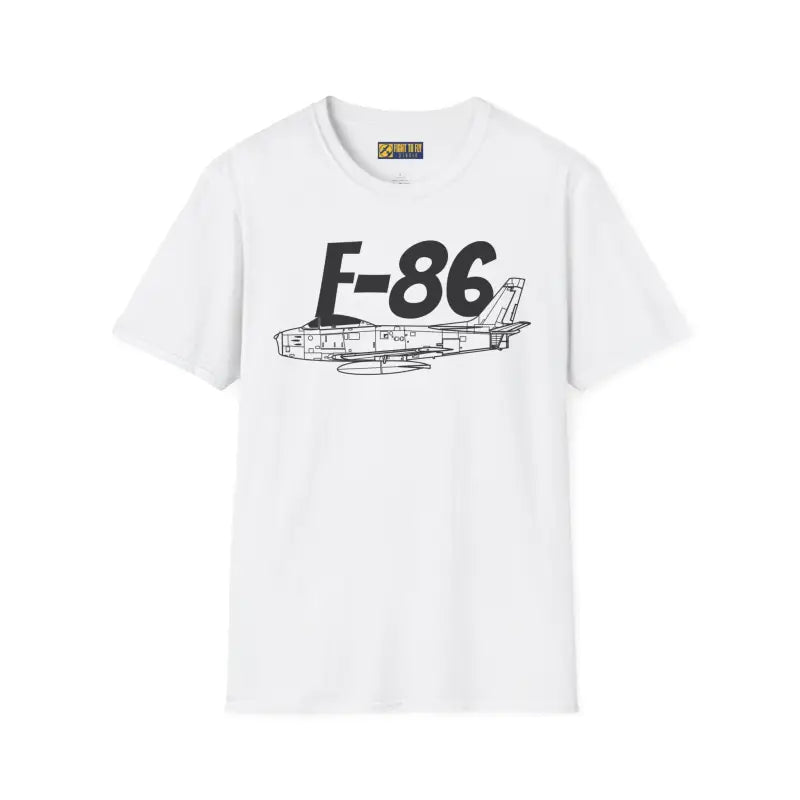 F-86 Sabre Side Profile T-Shirt - Pilot gifts - WWII warbird t-shirt