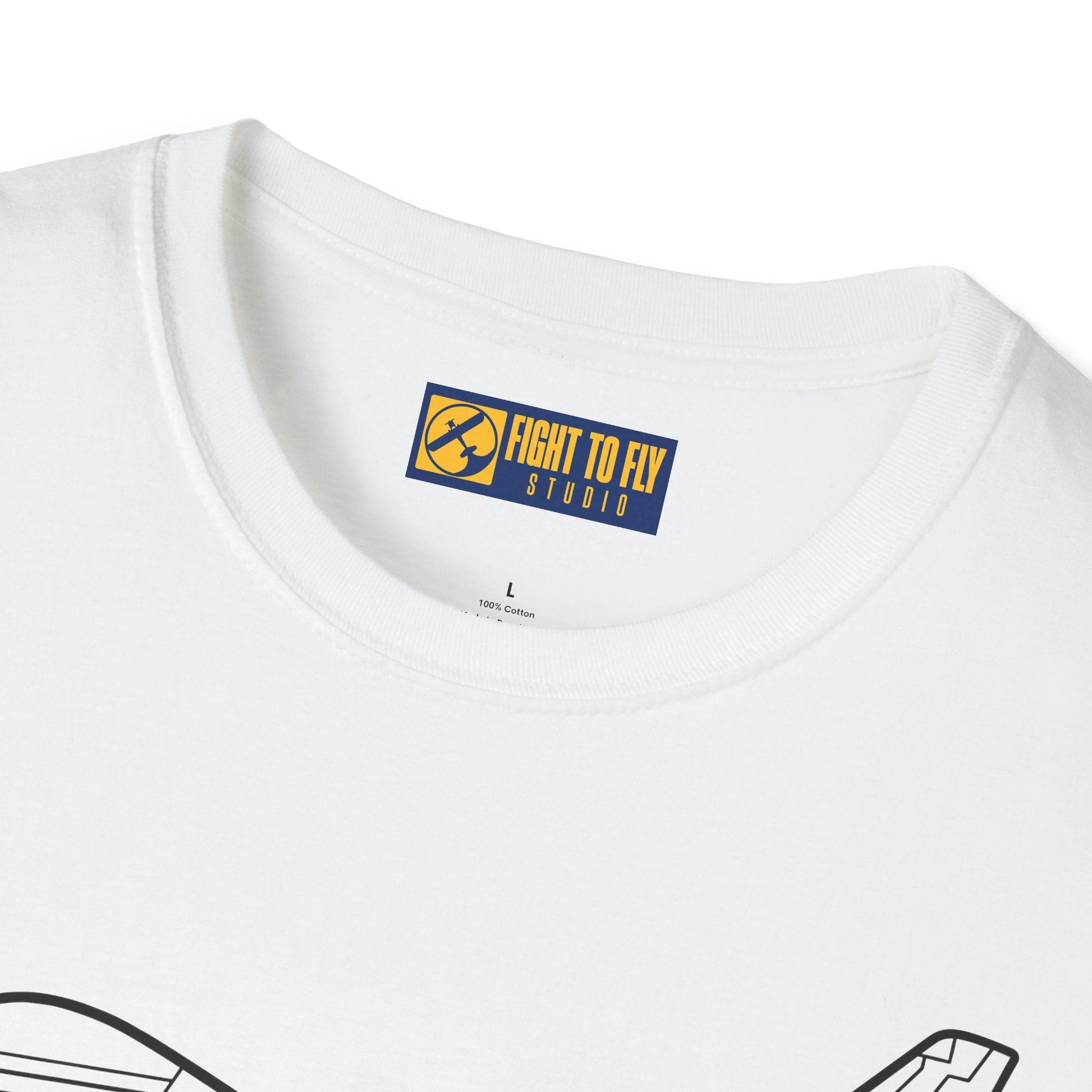 F-86 T-Shirt – Jet Fighter Side Profile Cold War Aviation Tee - Pilot gifts - WWII warbird t-shirt
