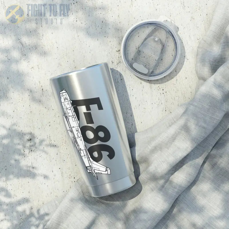 F-86 Tumbler – Korean War Jet Fighter Profile Design - Mug - Pilot gifts - WWII warbird t-shirt