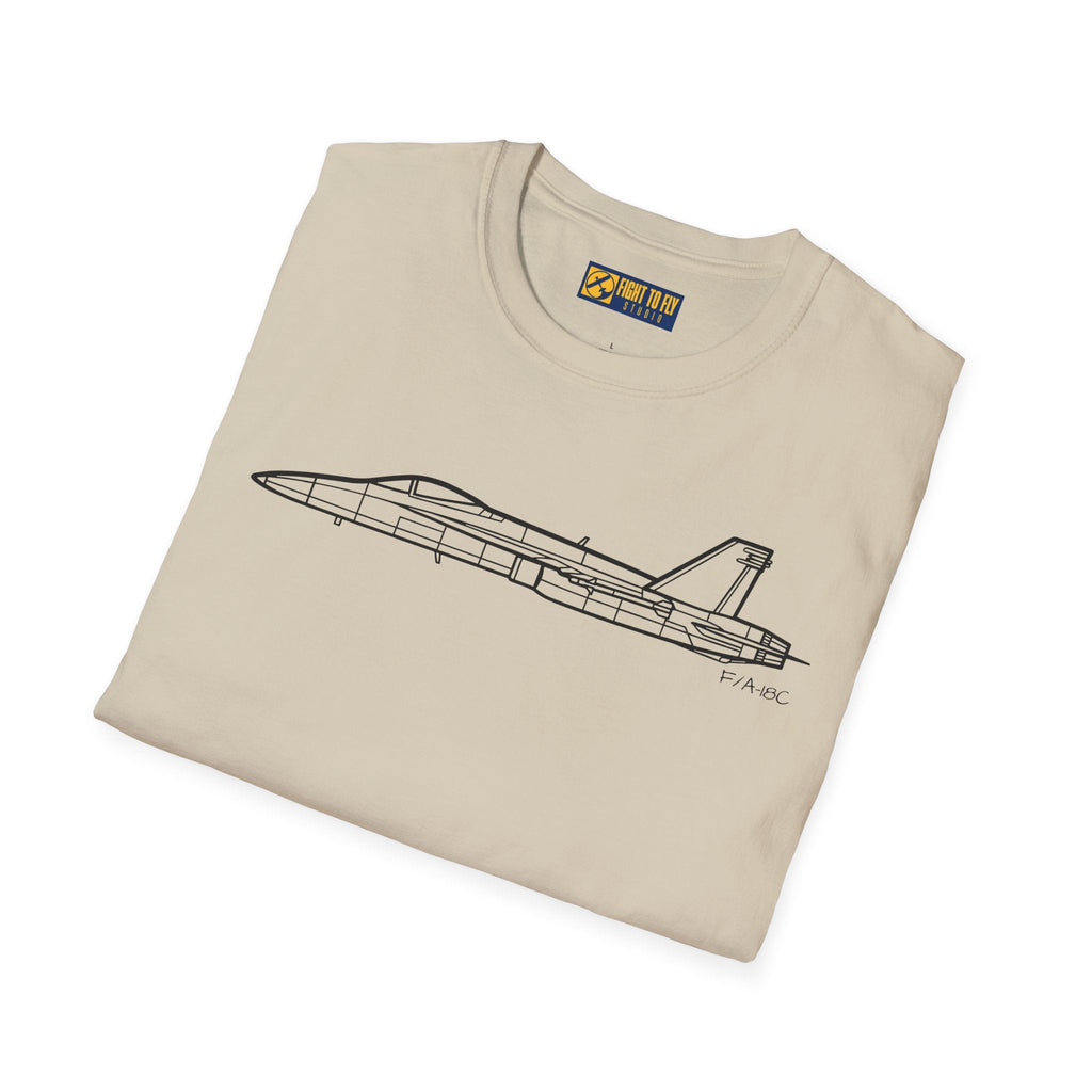 F/A-18C T-Shirt – Hornet Multirole Carrier Jet Aviation Tee - Pilot gifts - WWII warbird t-shirt