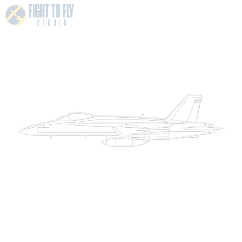 F/A-18E Die Cut Metal Wall Art - Sign - Pilot gifts - WWII warbird t-shirt