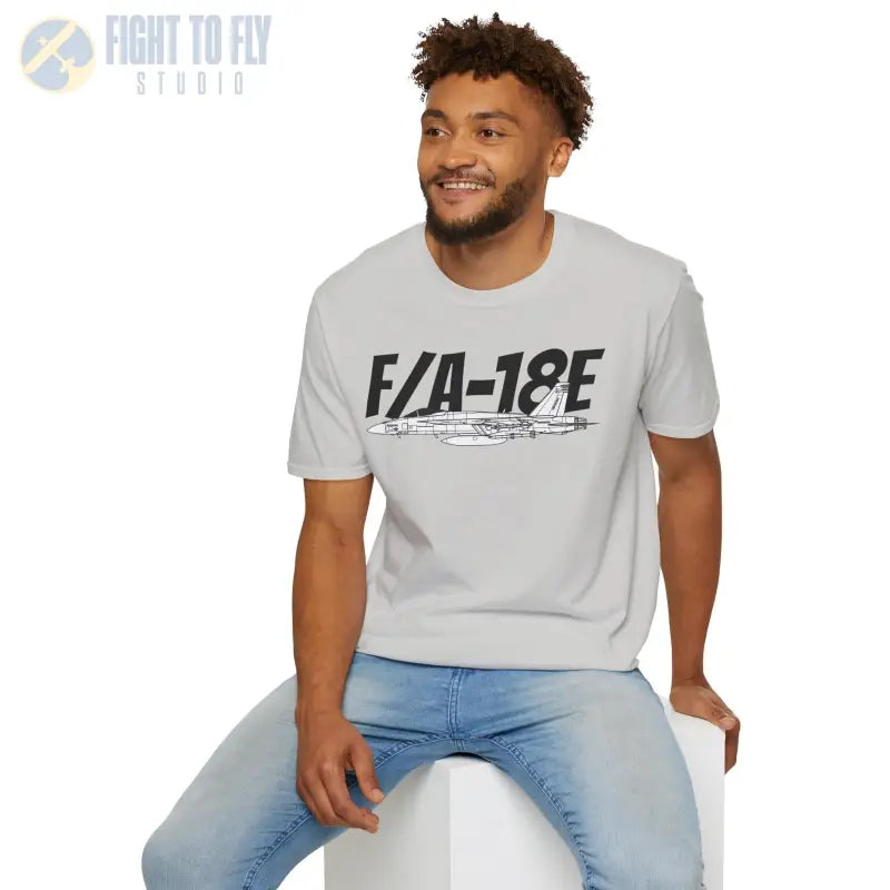 F/A-18E Side Profile T-Shirt – Single-Seat Strike Fighter Tee - Pilot gifts - WWII warbird t-shirt