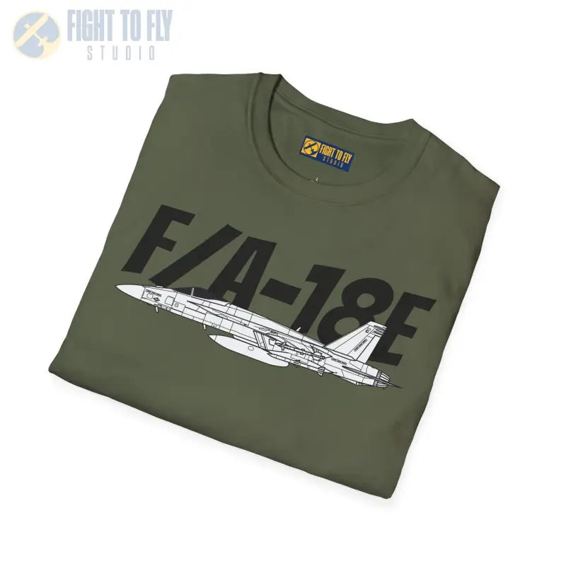 F/A-18E Side Profile T-Shirt – Single-Seat Strike Fighter Tee - Pilot gifts - WWII warbird t-shirt