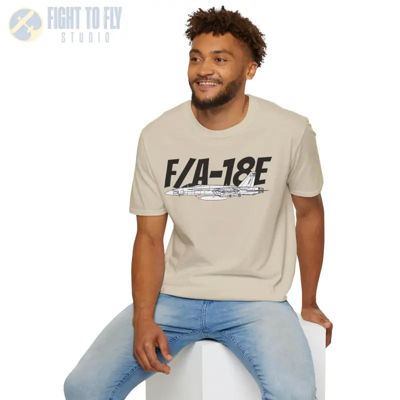 F/A-18E Side Profile T-Shirt – Single-Seat Strike Fighter Tee - Pilot gifts - WWII warbird t-shirt
