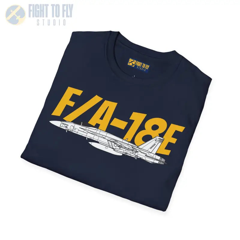 F/A-18E Side Profile T-Shirt – Single-Seat Strike Fighter Tee - Pilot gifts - WWII warbird t-shirt