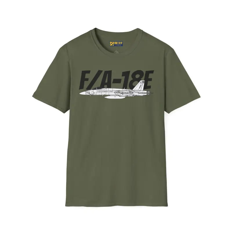 F/A-18E Side Profile T-Shirt – Single-Seat Strike Fighter Tee - Pilot gifts - WWII warbird t-shirt