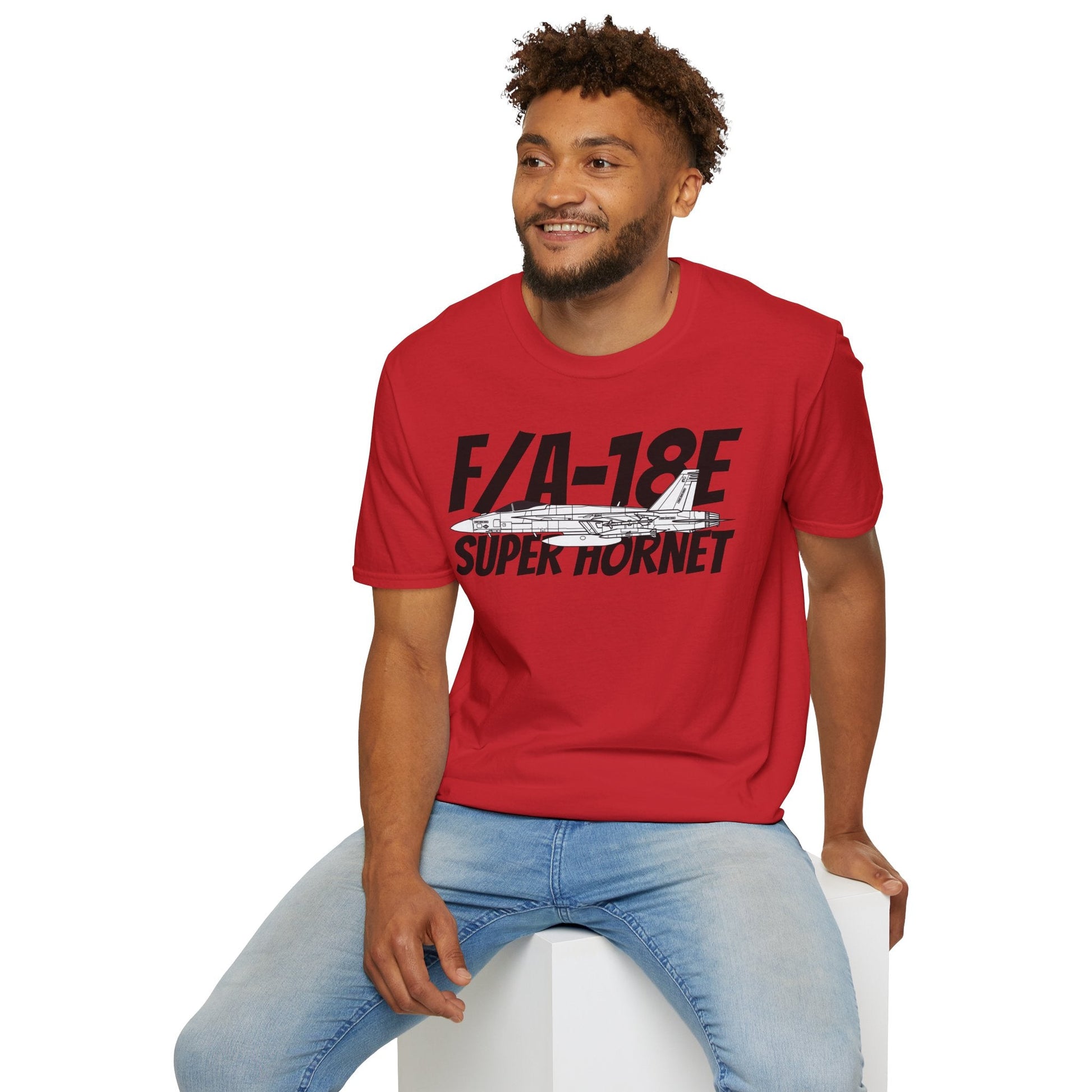 F/A-18E Super Hornet Side Profile T-Shirt – Single-Seat Strike Fighter Tee - Gifts for pilots - Aviation apparel